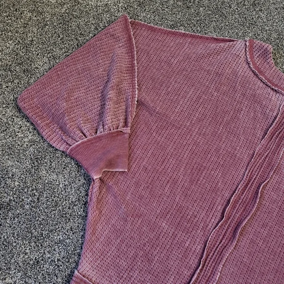 American Rag Pink Stretch Distressed Raw Edge Seams Size Small - Picture 9 of 15